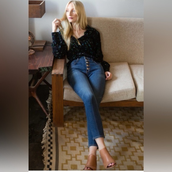 Veronica Beard Debbie Ankle Skinny High Rise Medium Wash Jeans Made In USA - Picture 8 of 8